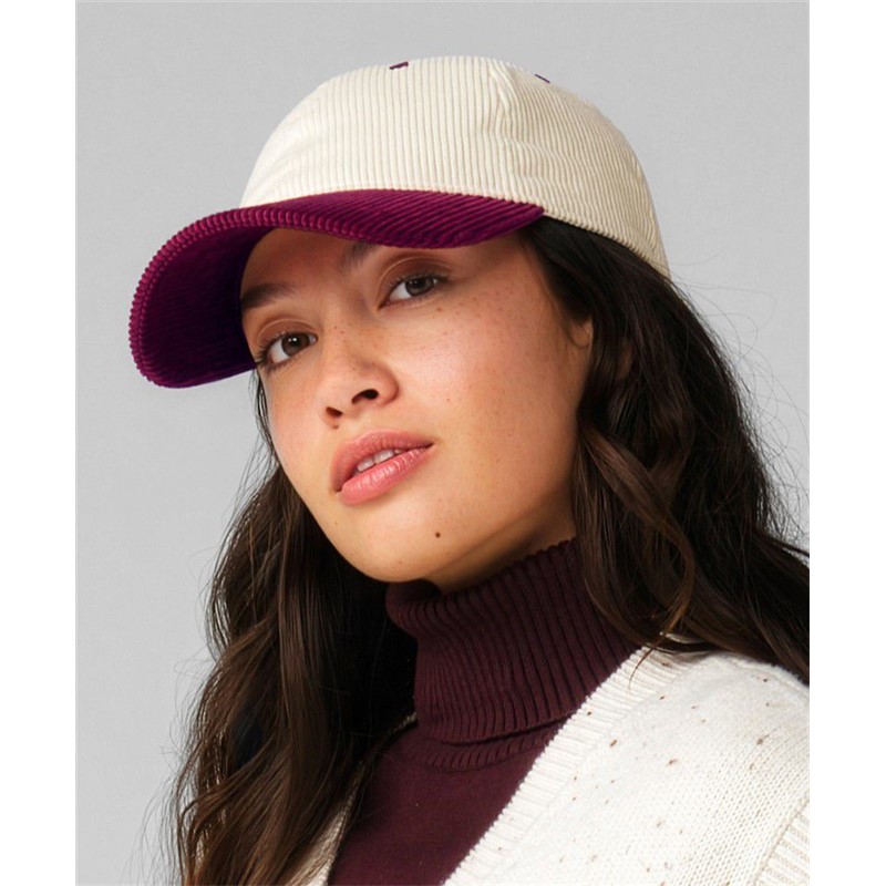 Unisex žametna kapa s šiltom Beechfield B690 Contrast Corduroy
