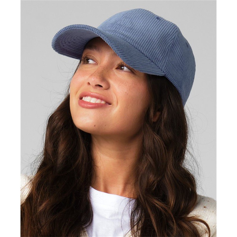 Unisex žametna kapa s šiltom Beechfield B692 Dad Corduroy