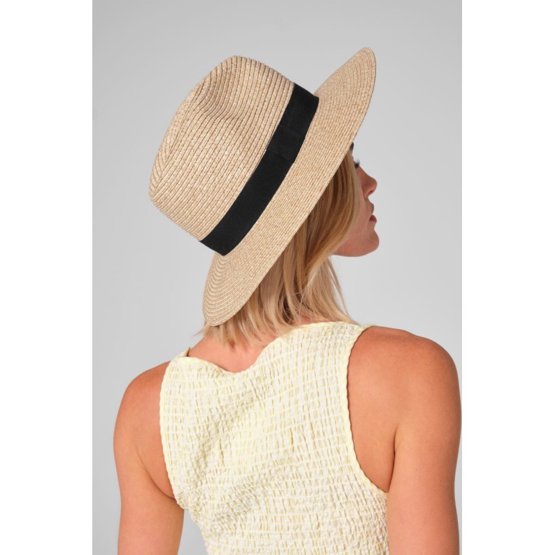 Slamnat klobuk Fedora BEECHFIELD B725