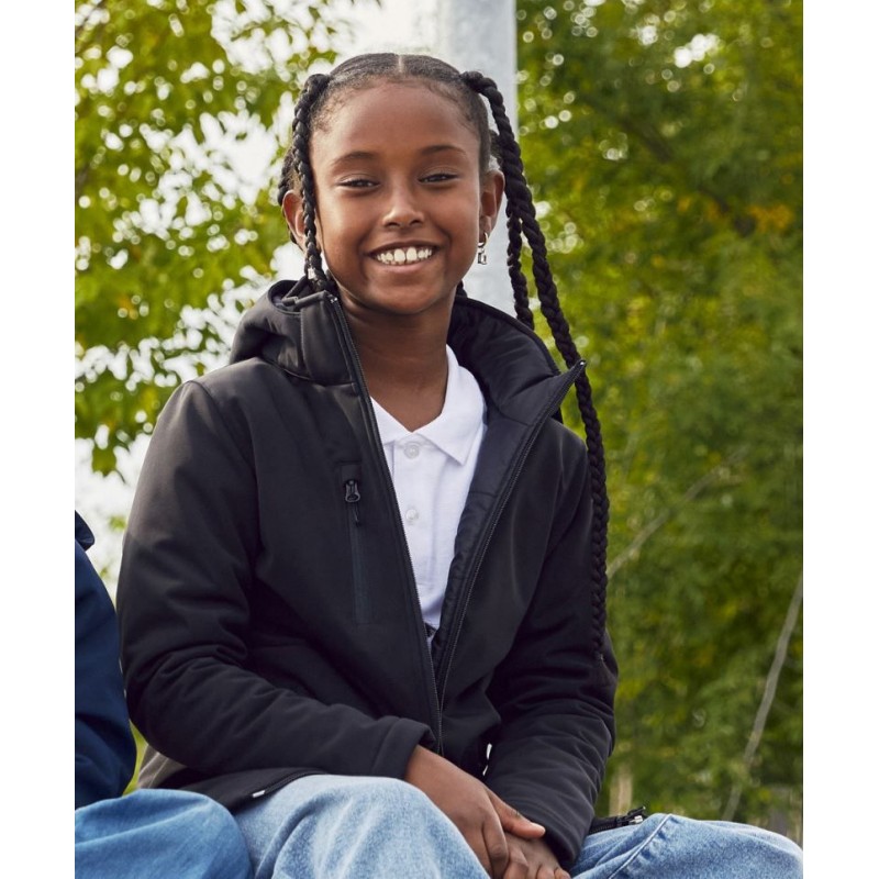 Otroška topla softshell jakna Clique Padded Hooded Softshell Junior