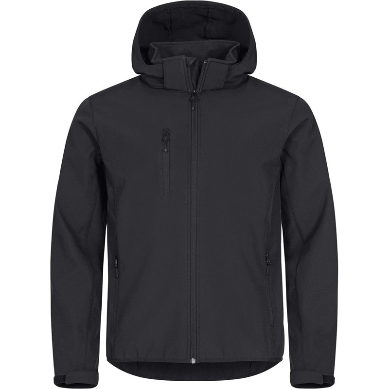Moška 3 slojna softshell jakna s kapuco Clique Classics Softshell Hoody M