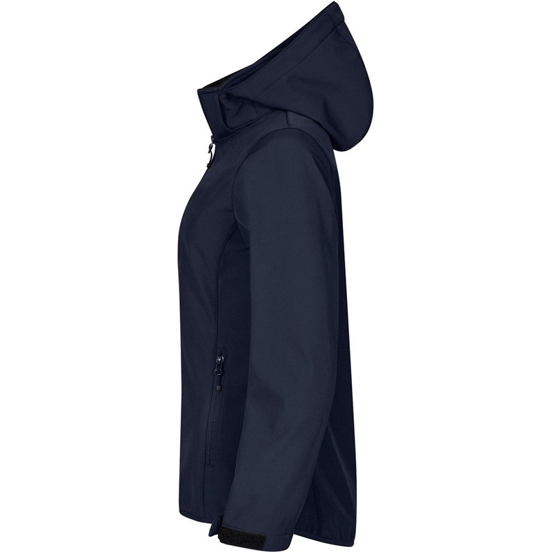 Ženska 3 slojna softshell jakna s kapuco Clique Classics Softshell Hoody W