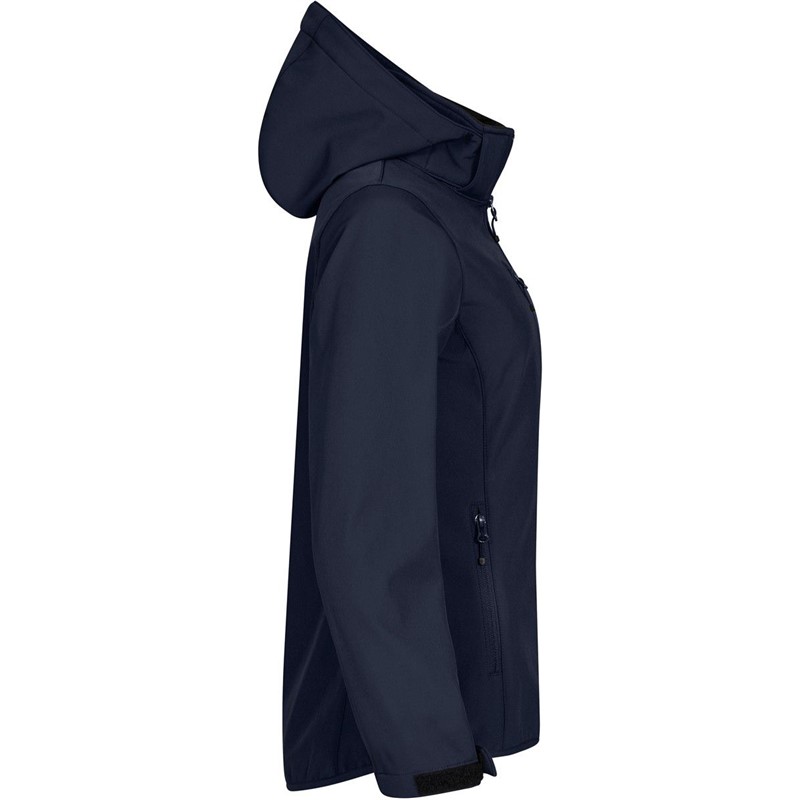 Ženska 3 slojna softshell jakna s kapuco Clique Classics Softshell Hoody W