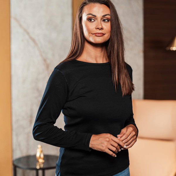 Ženska ORGANIC lahka majica z dolgimi rokavi EUROWEAR EF203