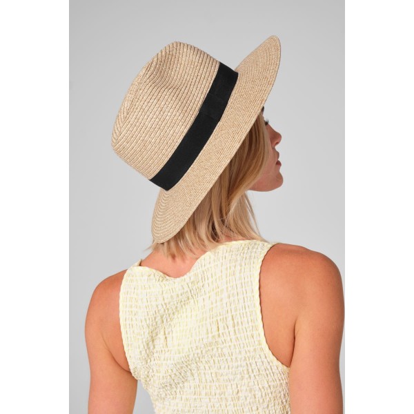 Slamnat klobuk Fedora BEECHFIELD B725