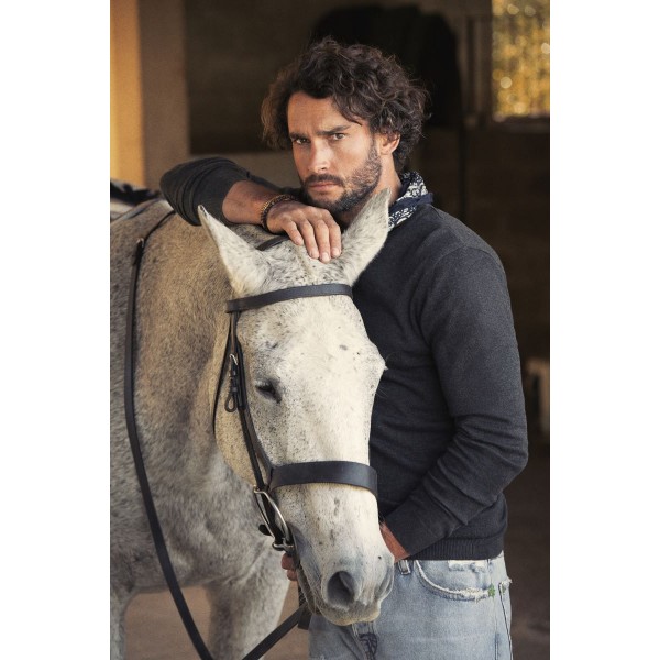 Moški pulover z V izrezom James Harvest Ashland V-neck