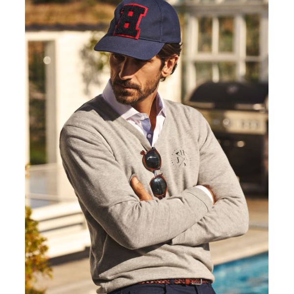 Moški pulover z V izrezom James Harvest Ashland V-neck