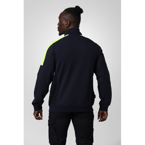 Unisex delovni pulover s 1/4 zadrgo PROJOB 2128