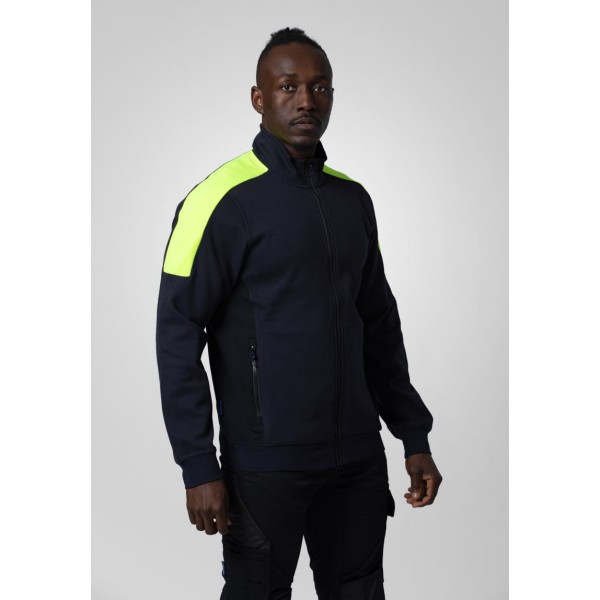 Unisex delovni pulover s 1/4 zadrgo PROJOB 2128