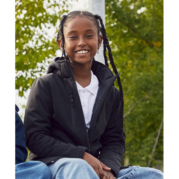 Otroška topla softshell jakna Clique Padded Hooded Softshell Junior