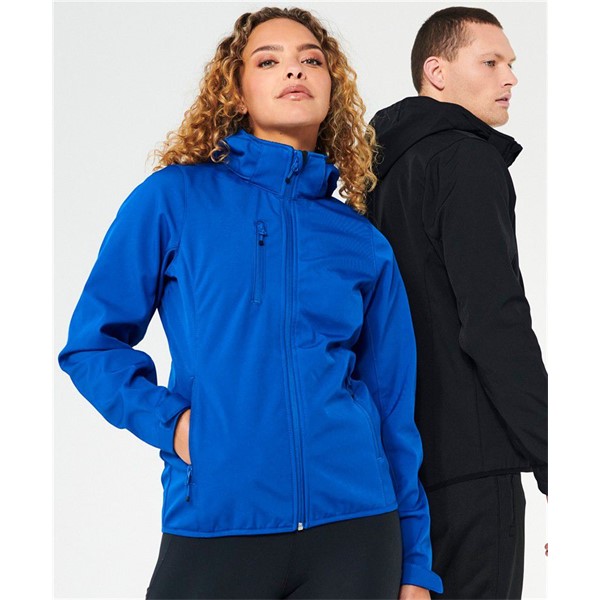 Ženska 3 slojna softshell jakna s kapuco Clique Classics Softshell Hoody W