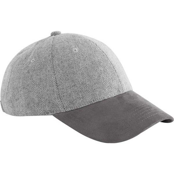 Unisex kapa s šiltom Beechfield B627 Herringbone Suede