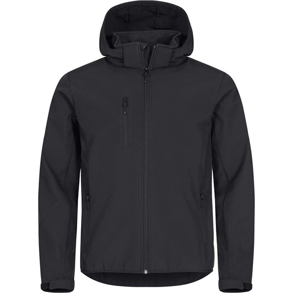 Moška 3 slojna softshell jakna s kapuco Clique Classics Softshell Hoody M