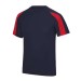 French navy/Fire red