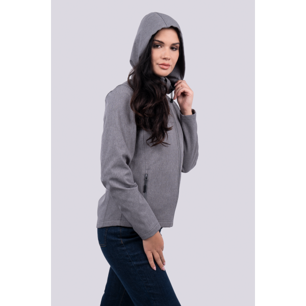 Ugodna ženska softshell jakna s kapuco LEGEND CLASSICS LE821