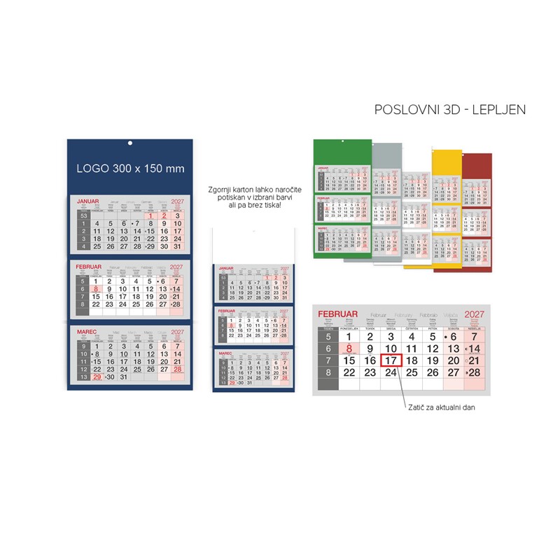 Poslovni 3D - lepljen
