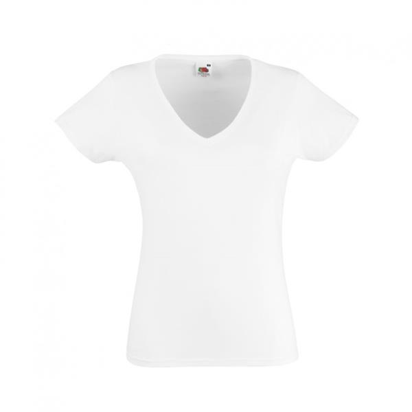 F.O.T.L. 61-398-0 Lady-Fit Valueweight V-Neck T