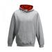 Heather Grey/Fire Red