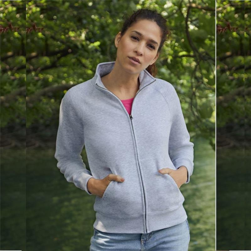 F.O.T.L. 62-116-0 Premium Lady-Fit Sweat Jacket