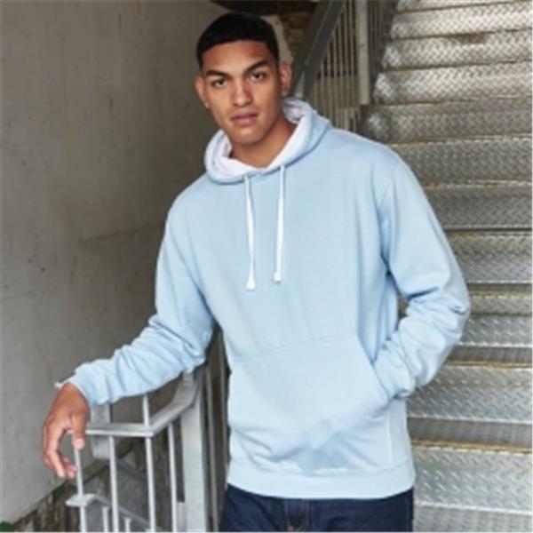 Pulover s kontrastno kapuco AWJH003 VARSITY HOODIE