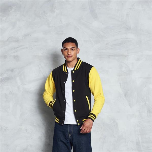 Kontrastna lahka jakna AWJH043 VARSITY JACKET