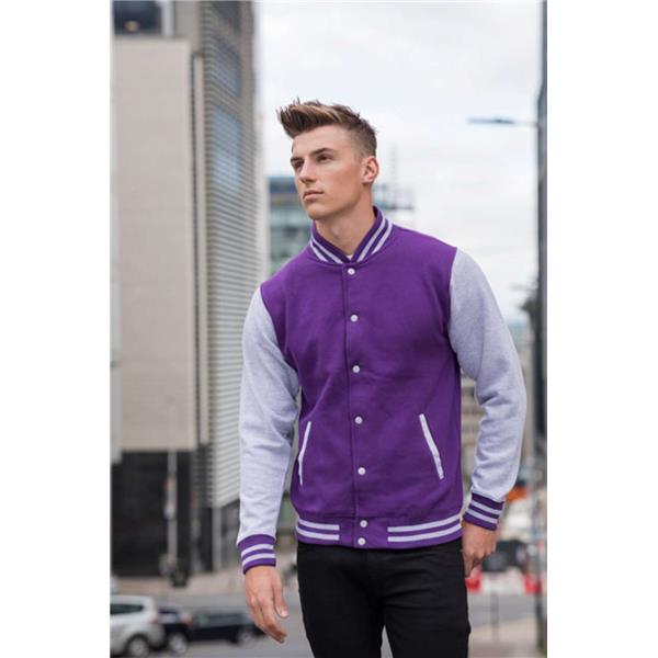 Kontrastna lahka jakna AWJH043 VARSITY JACKET